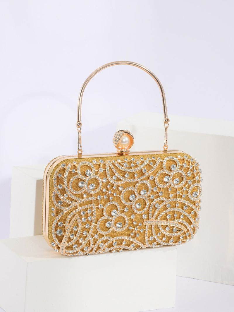 Mini Rhinestone Decor Box Bag
