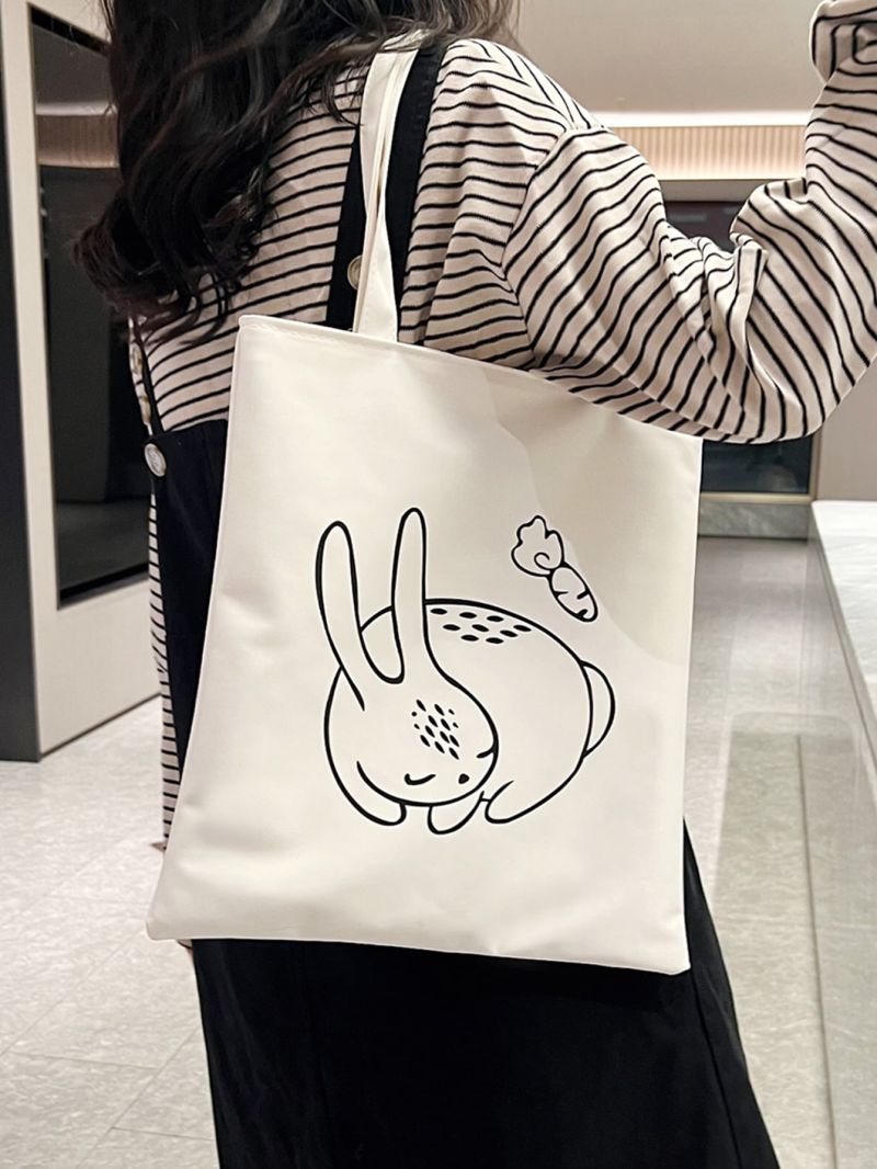 Cartoon Graphic Shopper Bag
