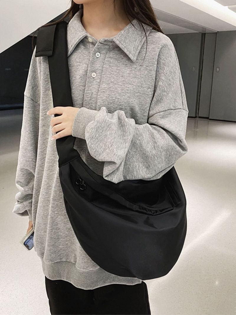 Release Buckle Decor Hobo Bag