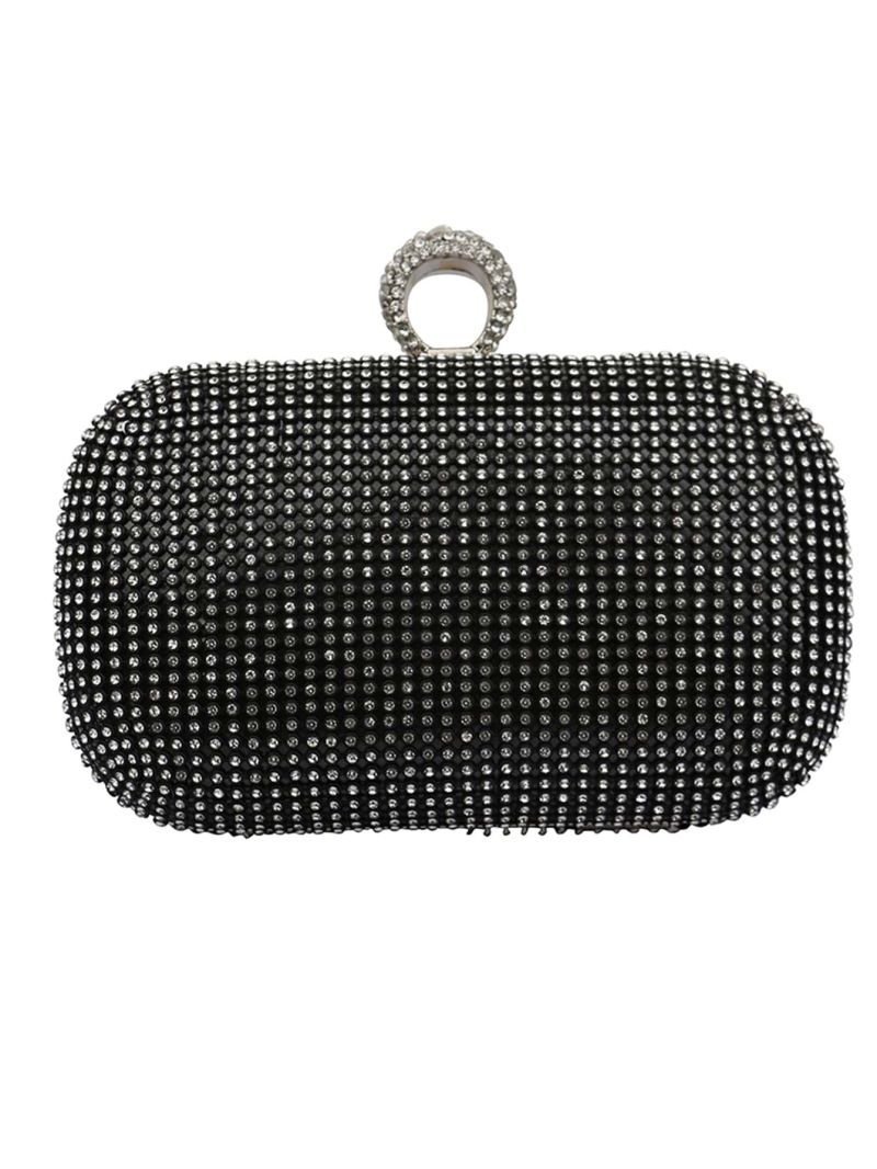 Mini Rhinestone Decor Chain Evening Bag