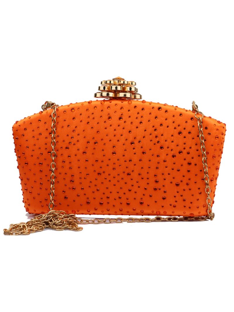 Rhinestone Decor Box Bag