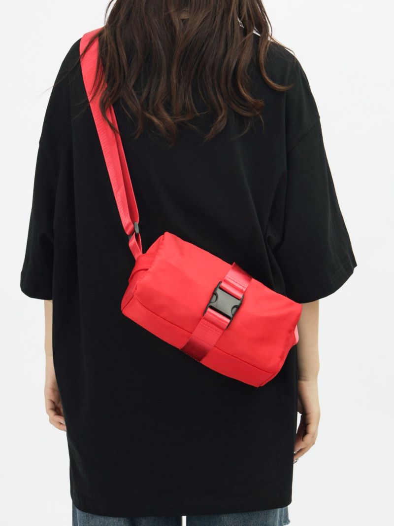 Release Buckle Decor Square Bag