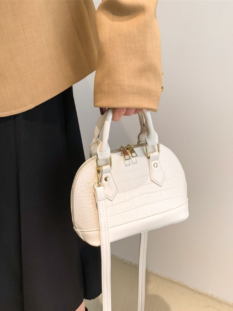 Mini Crocodile Embossed Dome Bag