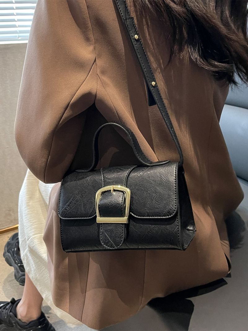 Mini Buckle Decor Flap Square Bag