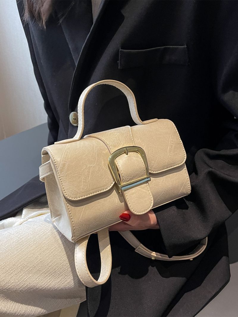 Mini Buckle Decor Flap Square Bag