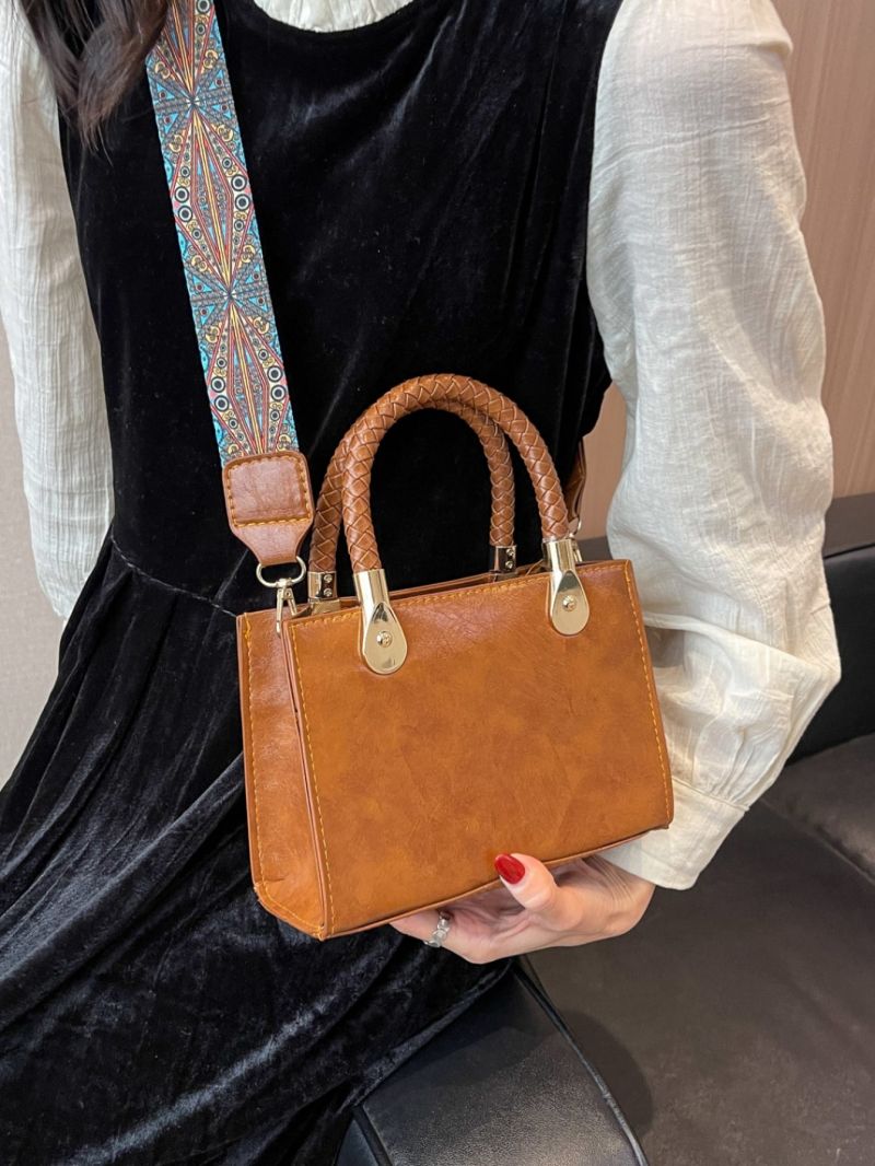 Mini Braided Detail Square Bag