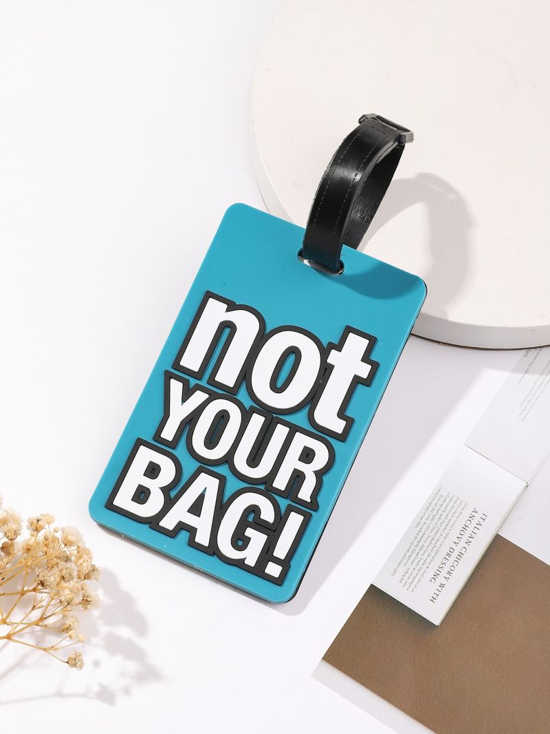 Letter Graphic Luggage Tag