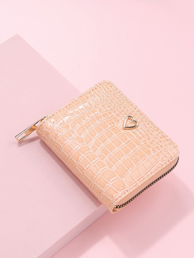 Crocodile Embossed Metal Decor Card Holder