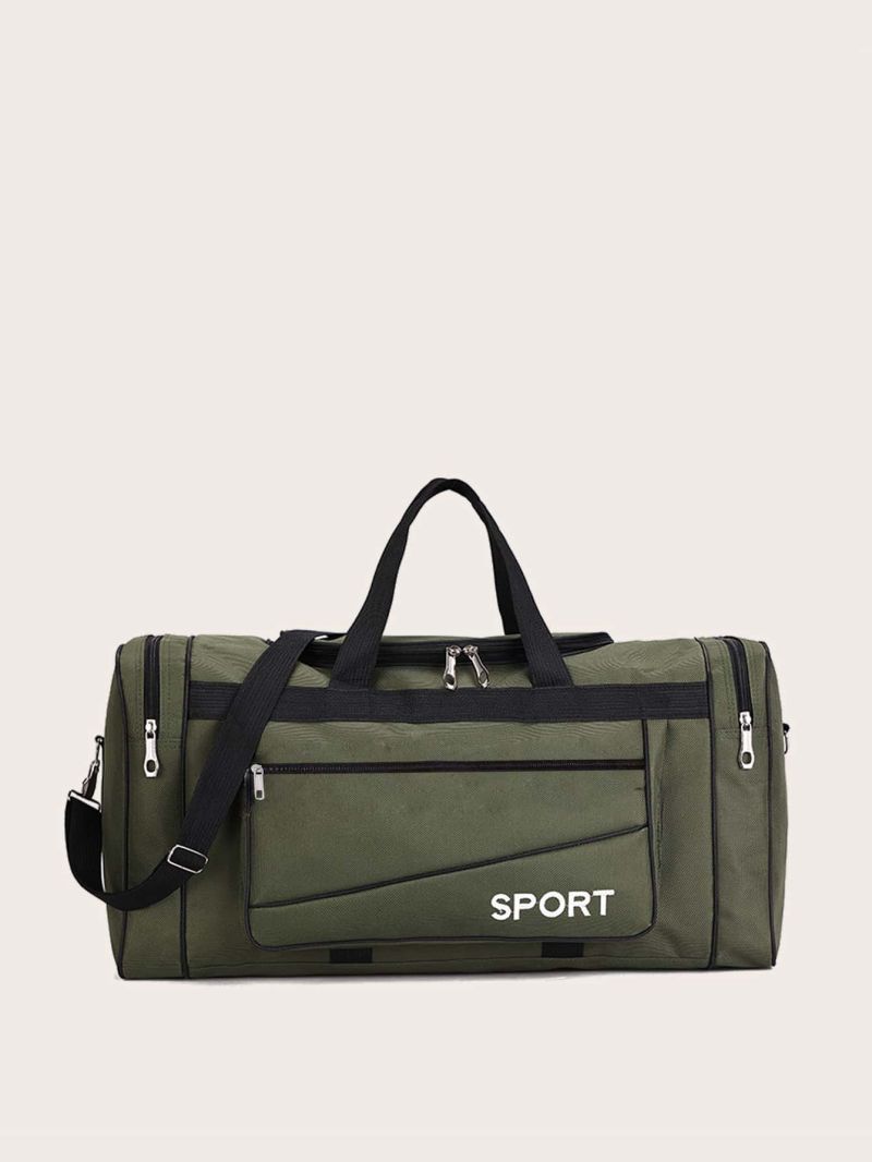 Letter Graphic Travel Bag