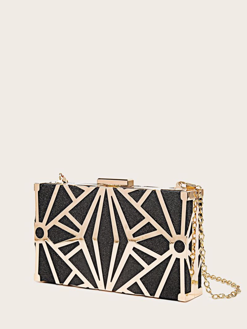 Mini Glitter Decor Chain Box Bag