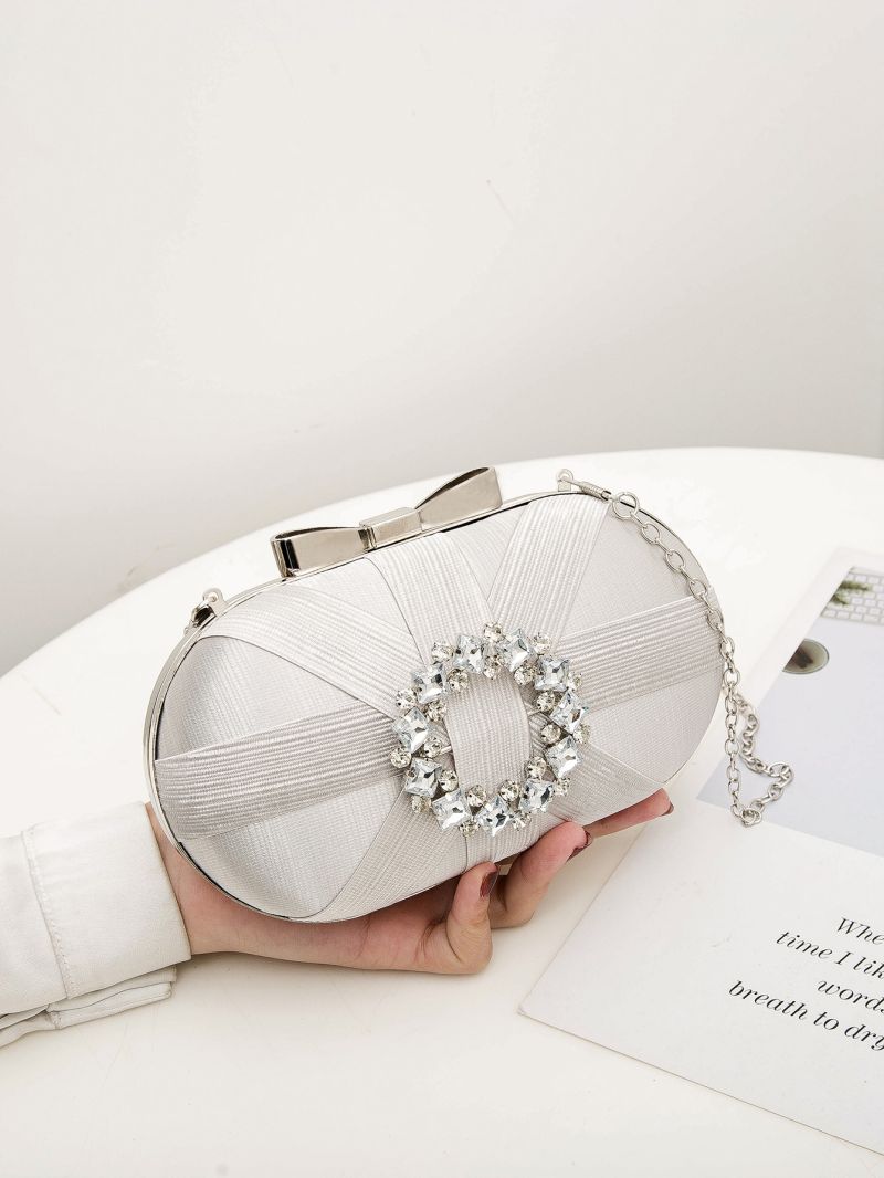 Mini Rhinestone Decor Box Bag