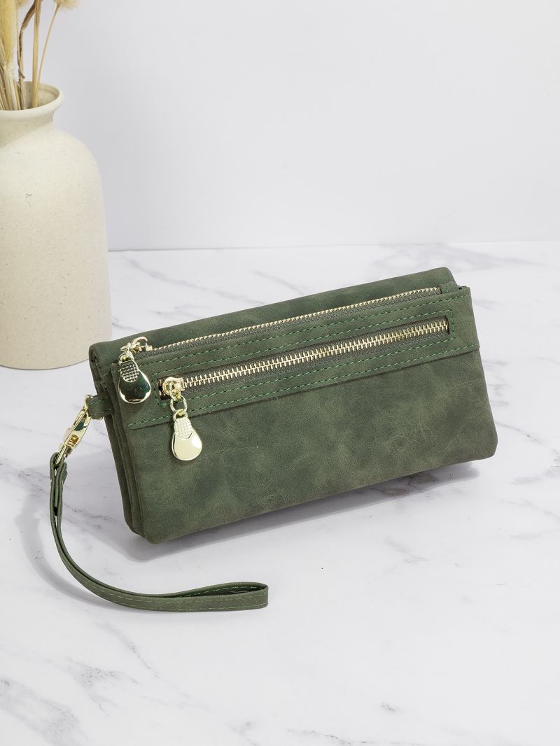 Metal Decor Long Wallet