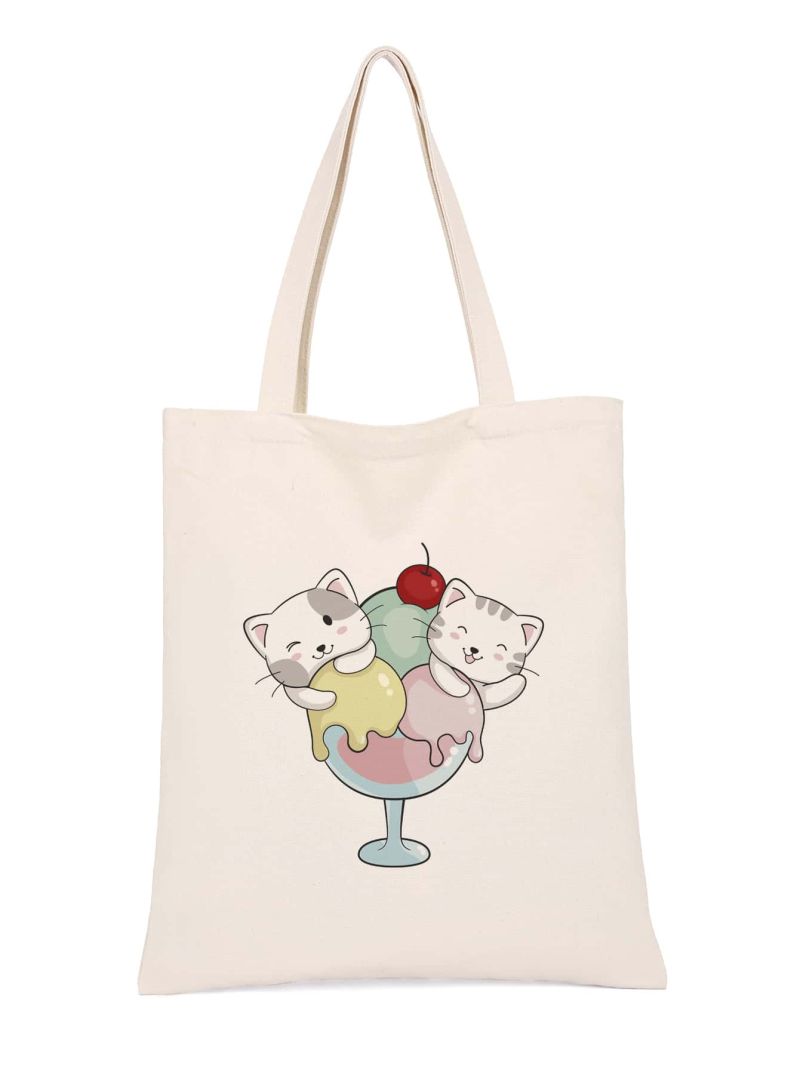 Cartoon Graphic Shopper Bag