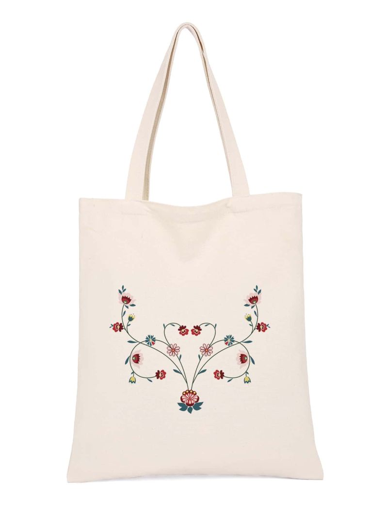 Floral Graphic Shopper Bag