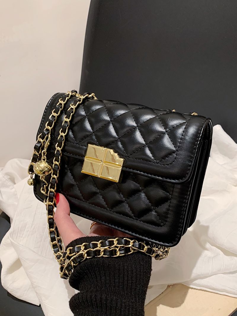 Mini Quilted Flap Chain Square Bag