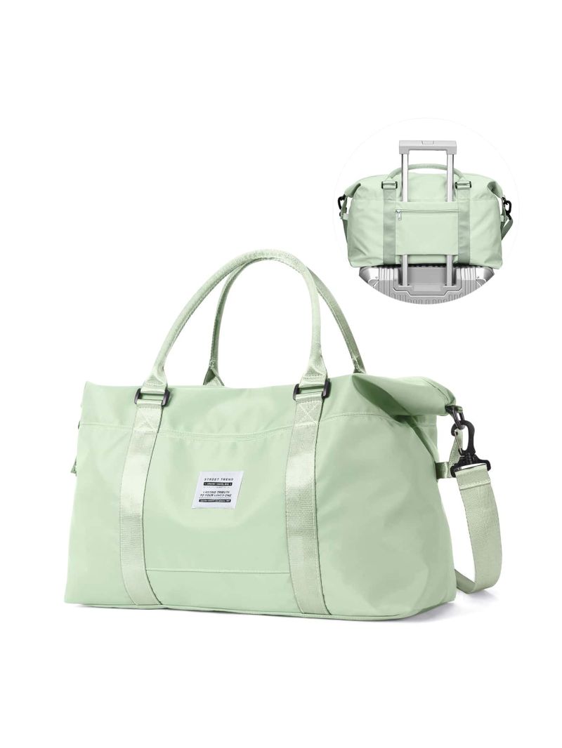 Letter Patch Decor Travel Bag