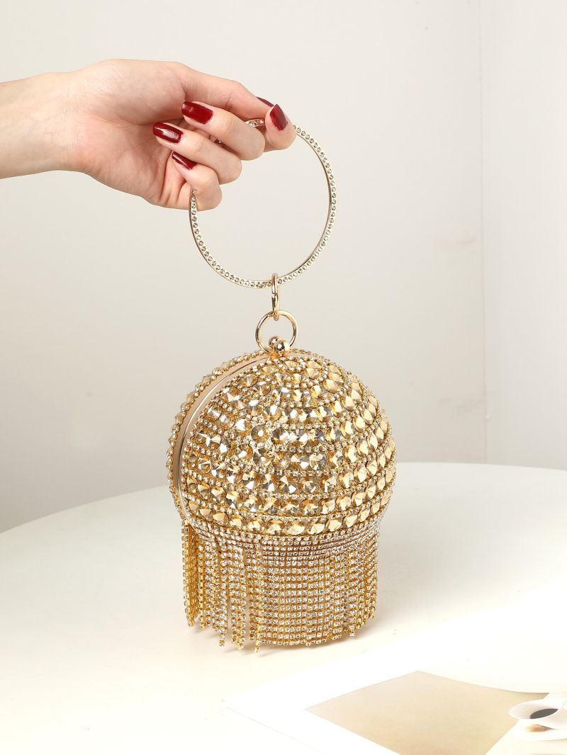 Mini Fringe Decor Circle Bag