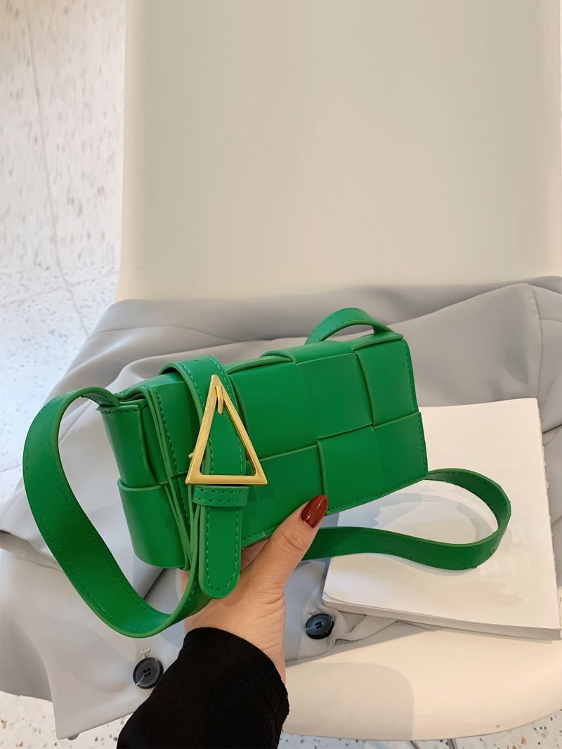 Geometric Decor Flap Square Bag