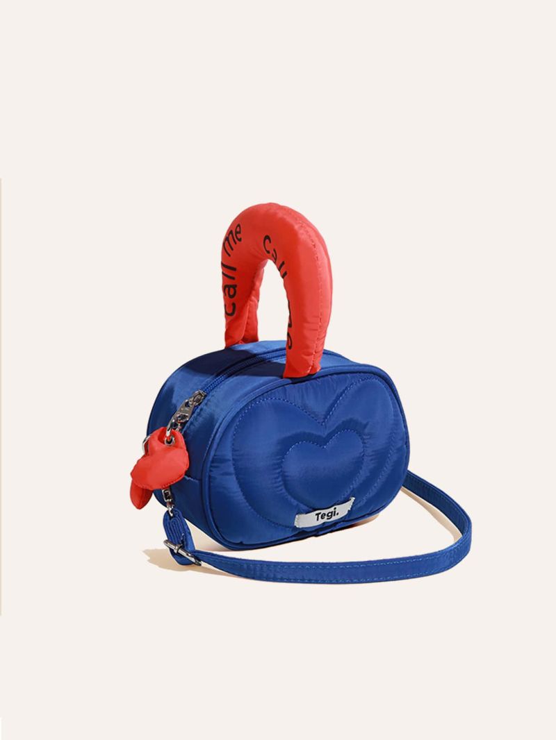 Mini Letter Patch Decor Heart Design Novelty Bag