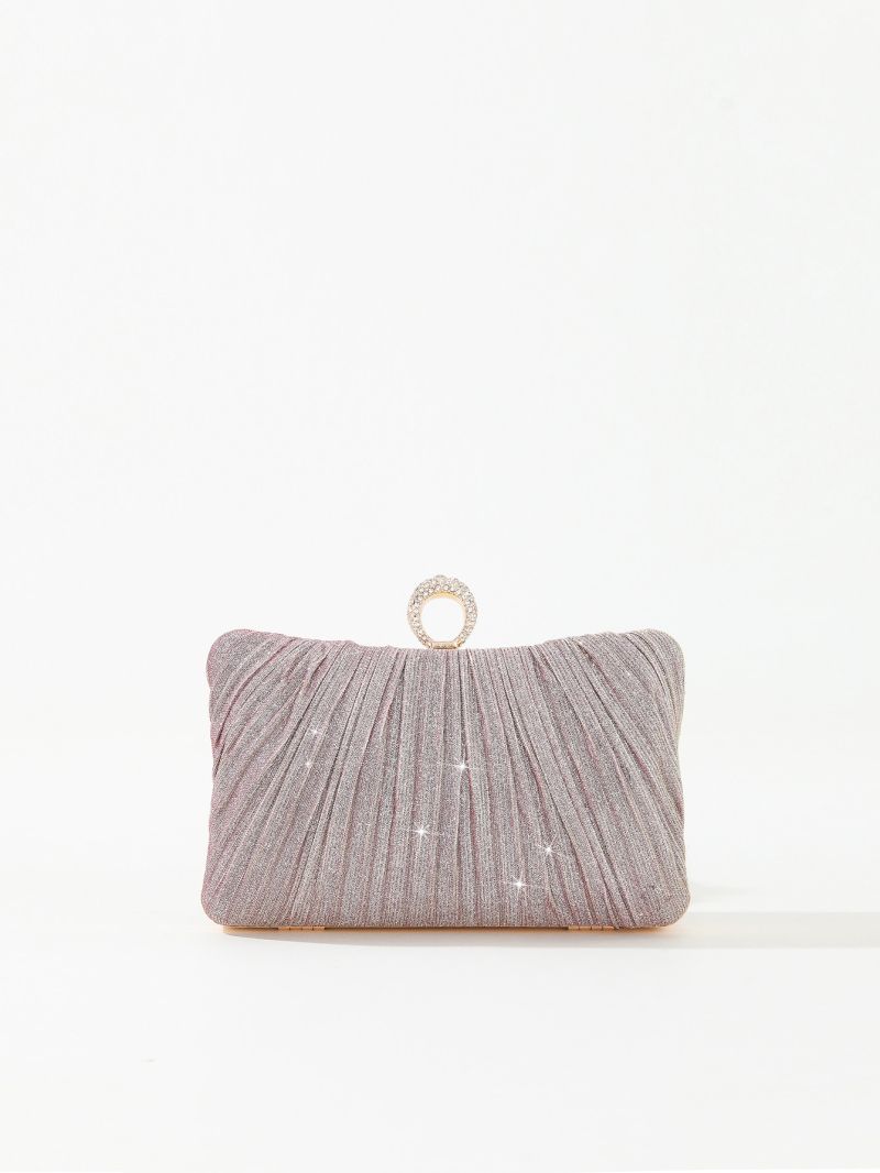 Mini Glitter Rhinestone Decor Chain Box Bag