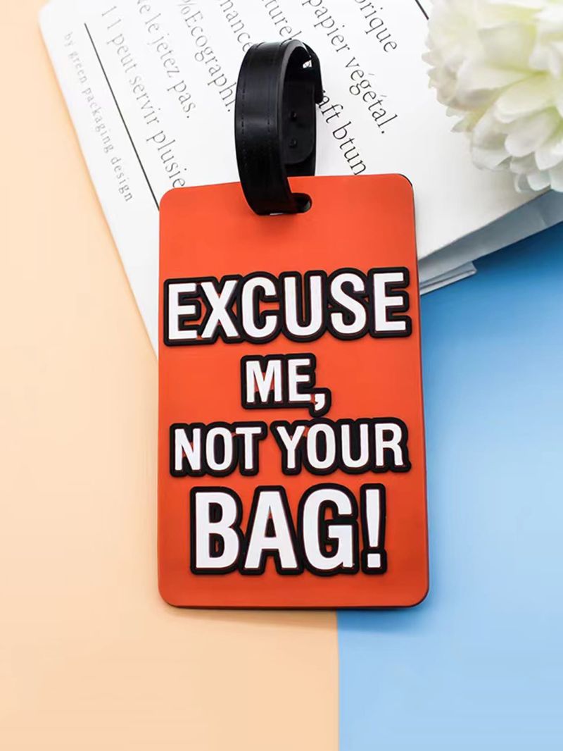 Letter Graphic Luggage Tag