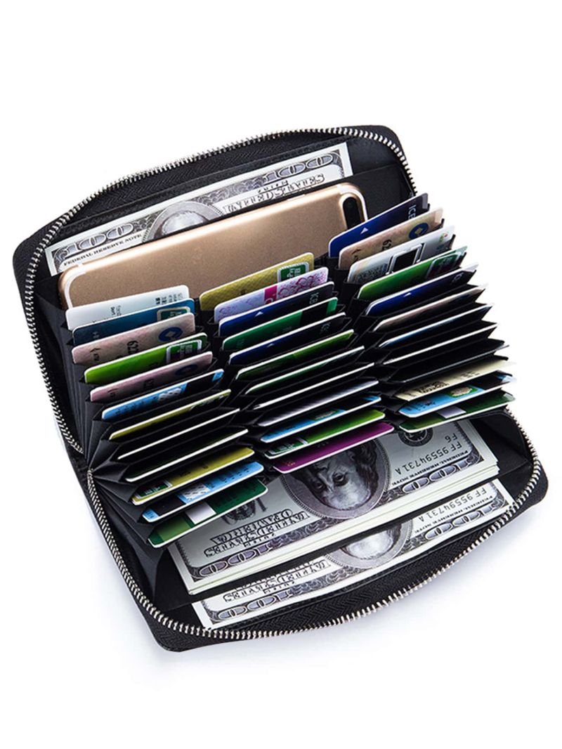 New PU Women Wallet Female Long RFID Anti Theft Purse Phone Bag Money Bag