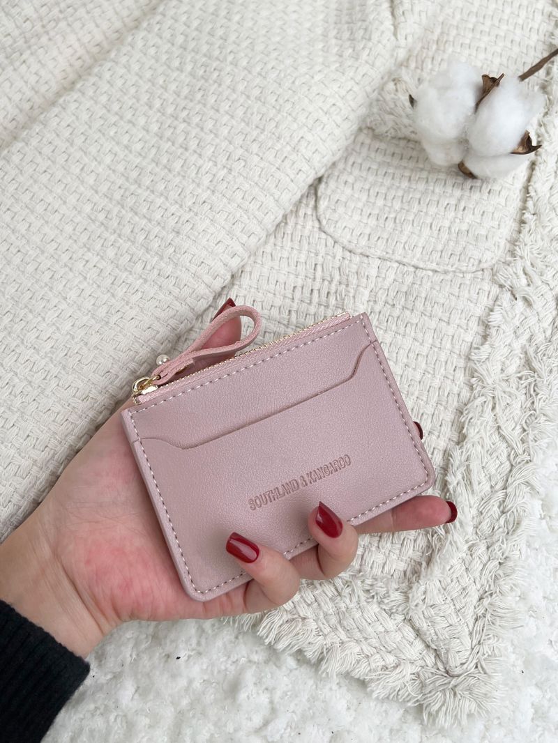 Letter Embossed Coin Purse