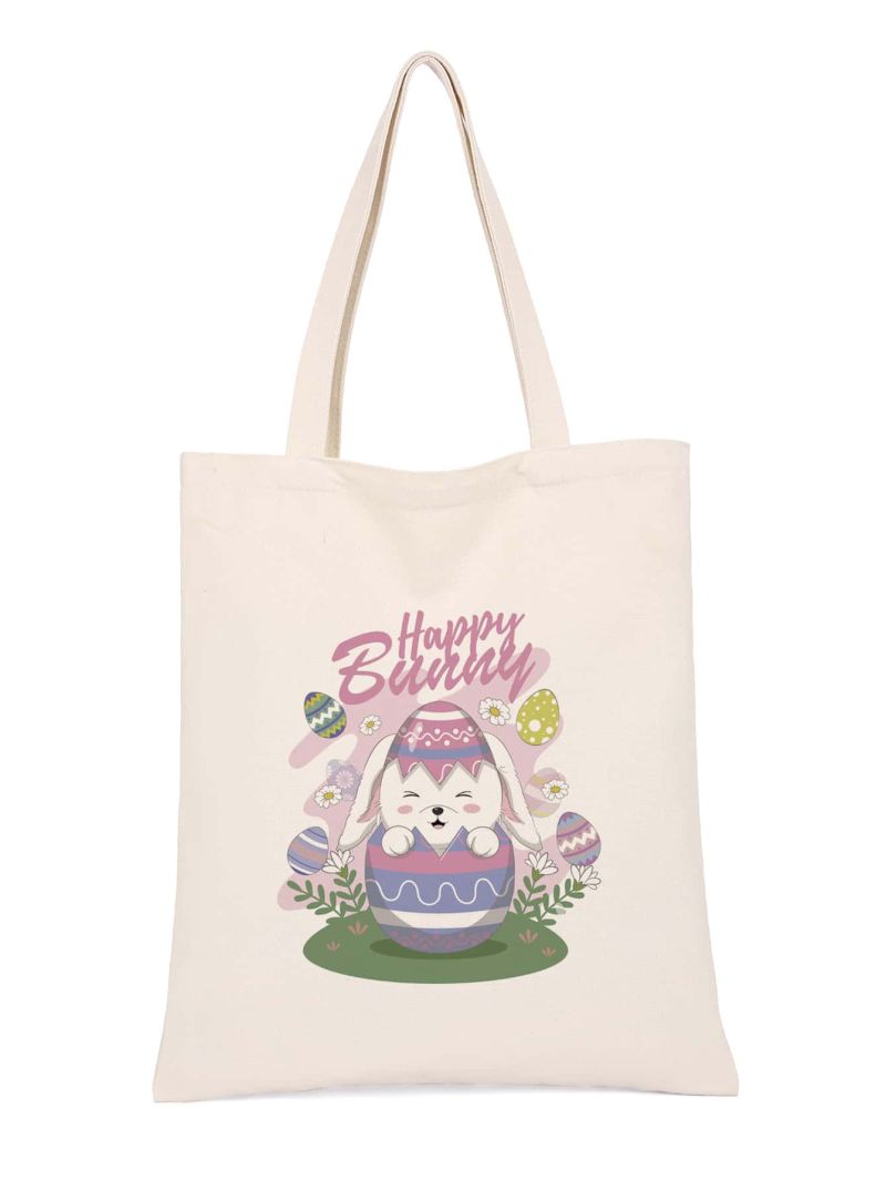 Easter Cartoon Graphic Shopper Bag