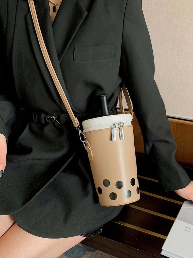 Mini Milktea Design Bucket Bag