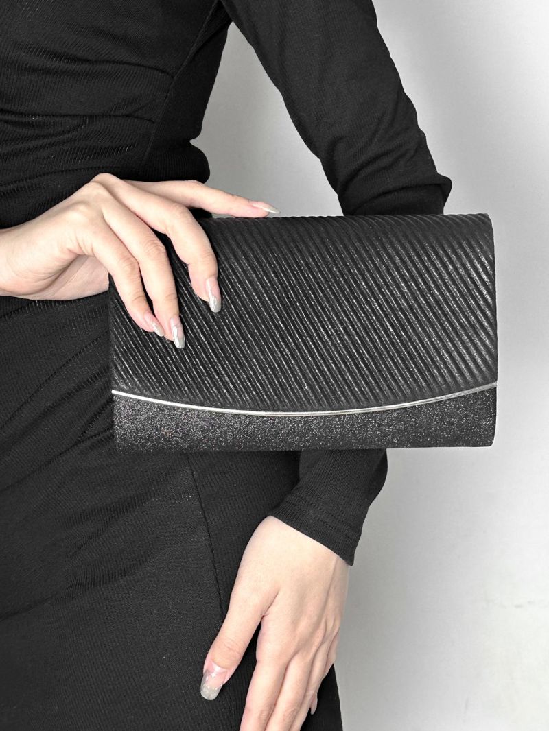 Mini Glitter Flap Chain Square Bag