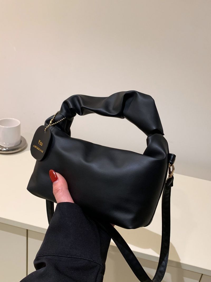 Mini Minimalist Satchel Bag With Bag Charm