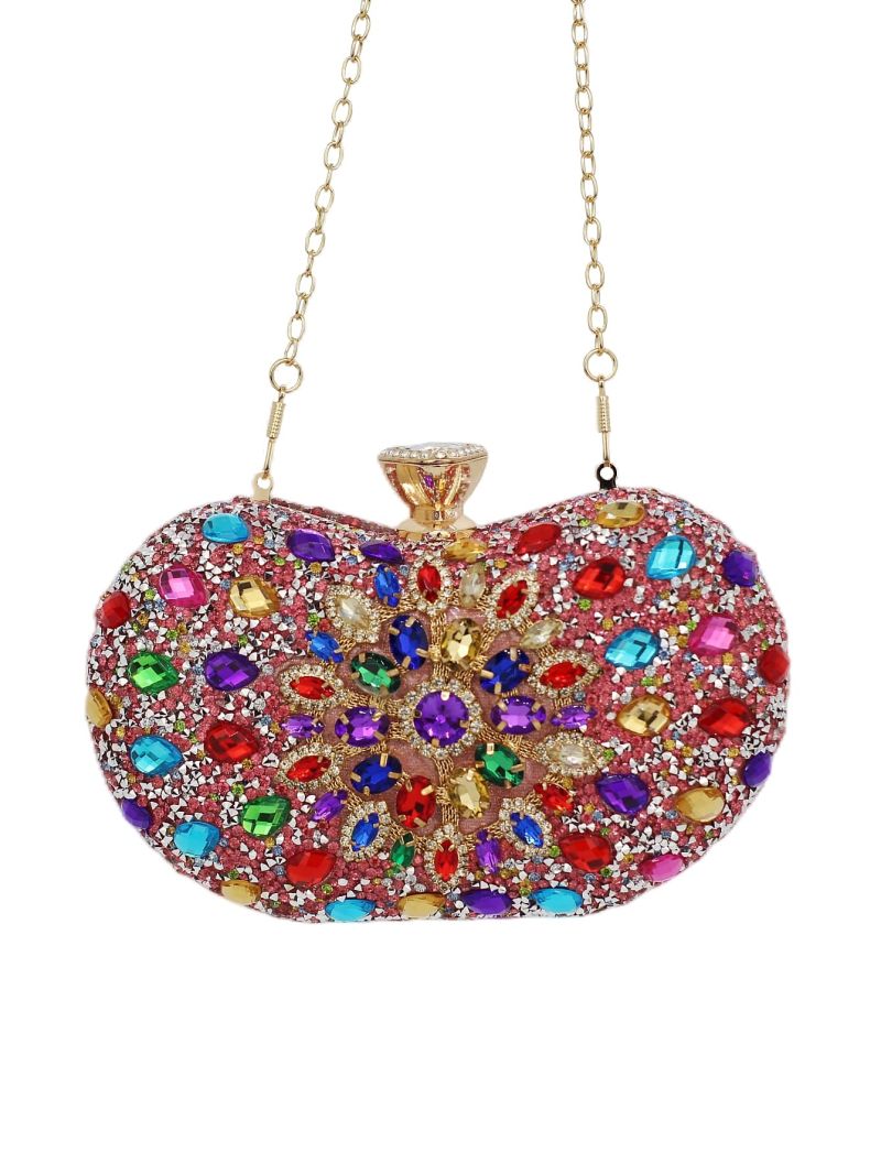 Rhinestone Decor Box Bag