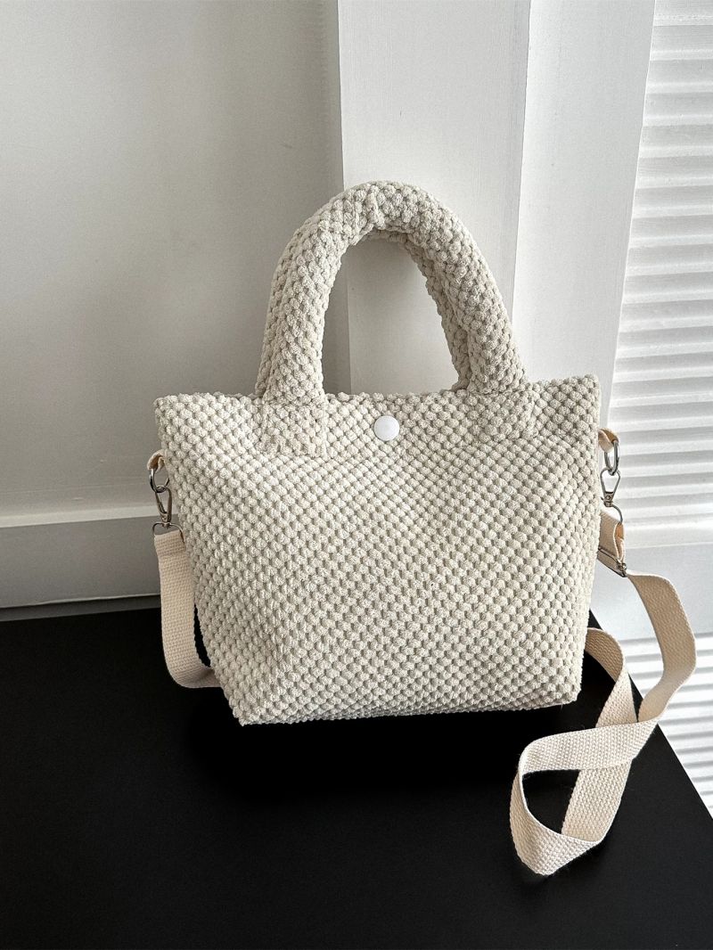 Minimalist Double Handle Square Bag