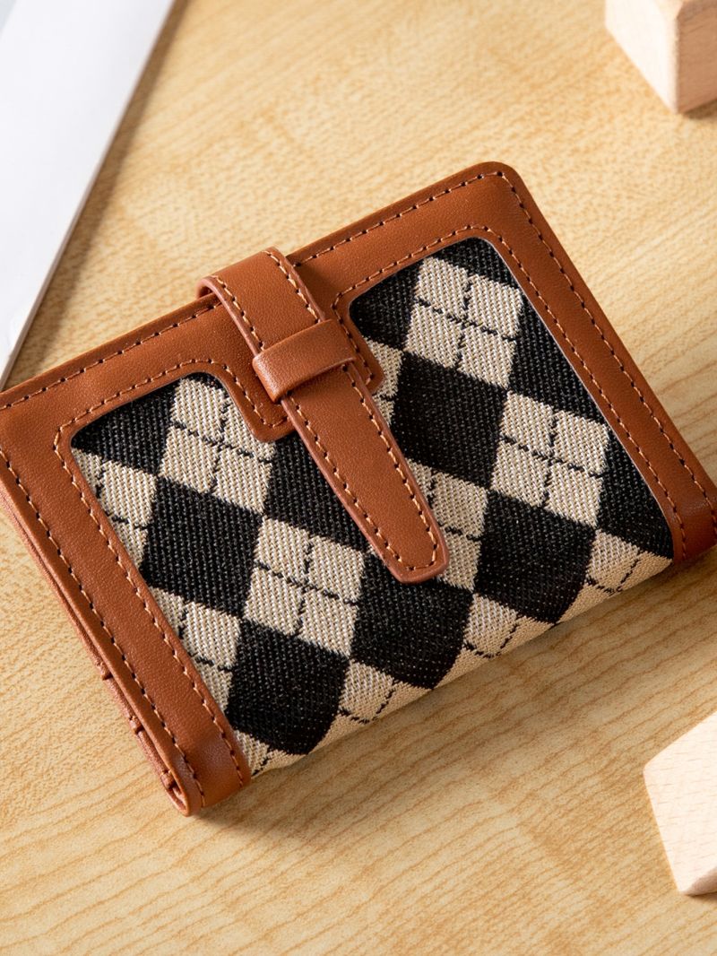Argyle Pattern Card Holder