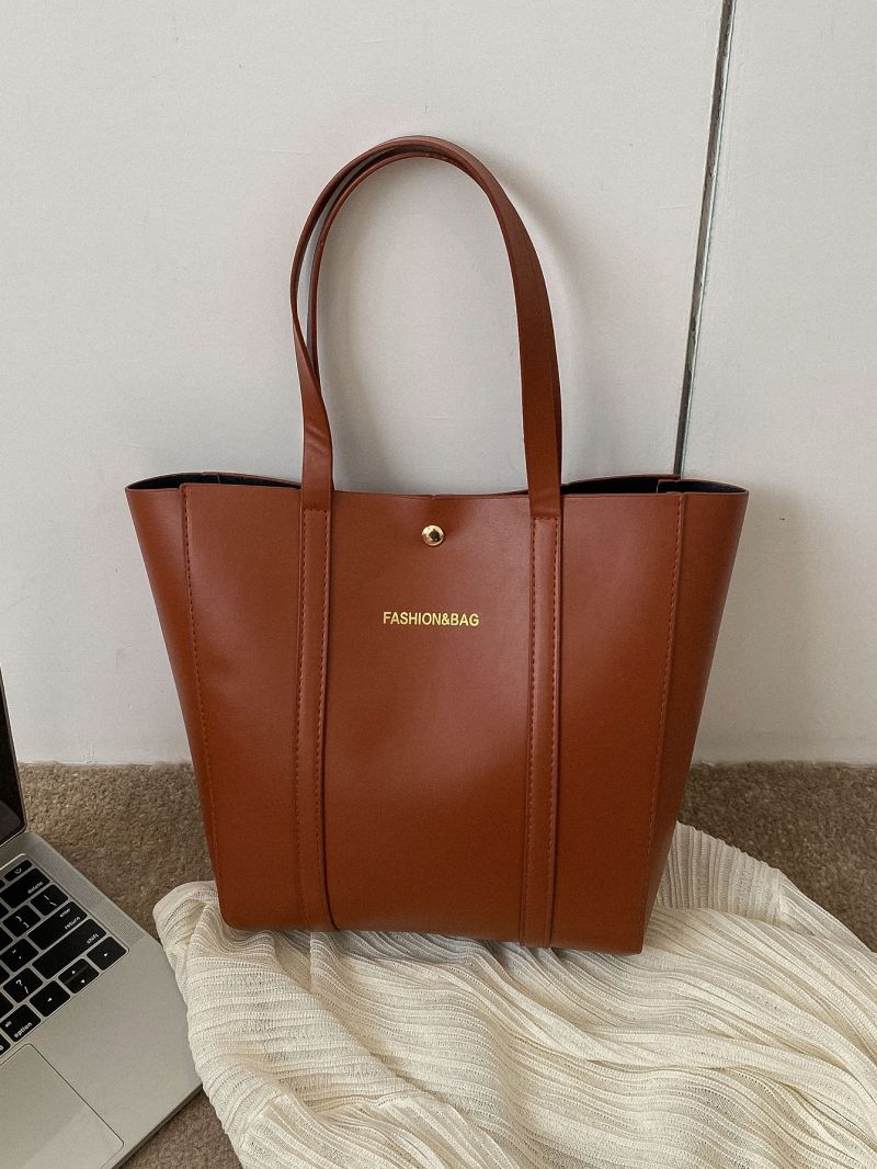 Letter Graphic Square Bag