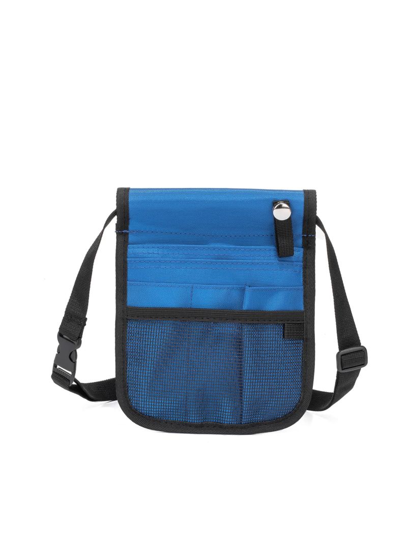 Mini Mesh Panel Contrast Binding Flap Bag