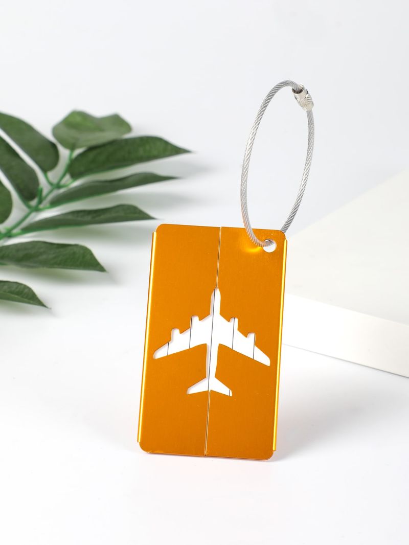 Plane Print Luggage Tag
