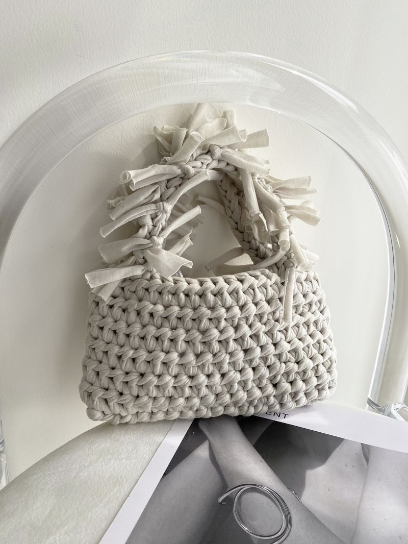Minimalist Top Handle Crochet Bag