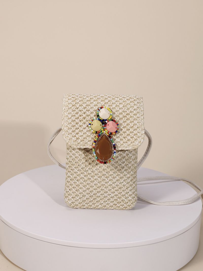 Flower Decor Flap Phone Wallet