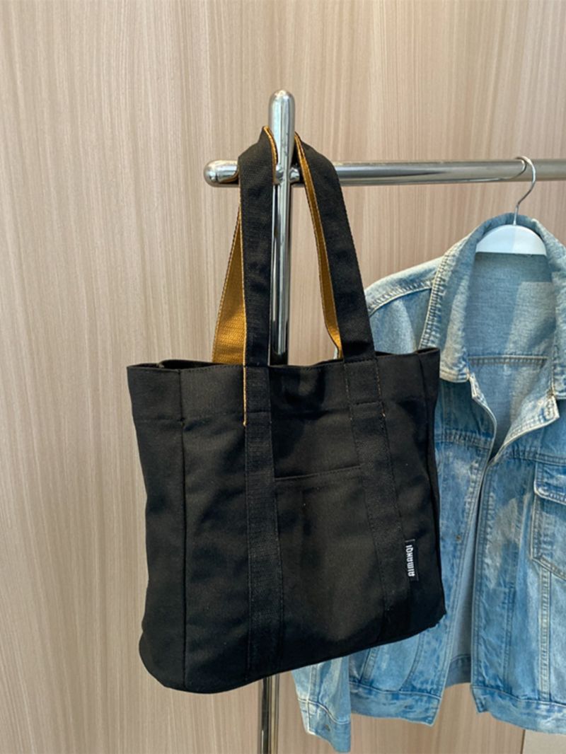 Letter Patch Decor Shopper Bag