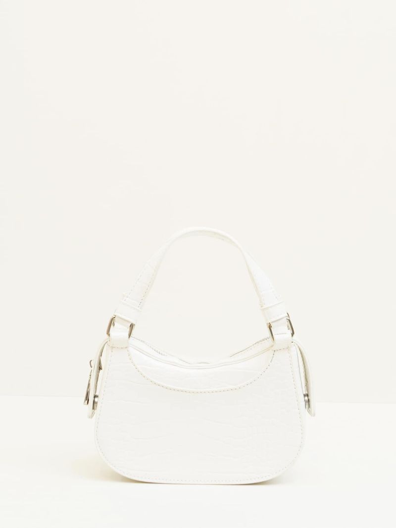 Mini Crocodile Embossed Hobo Bag