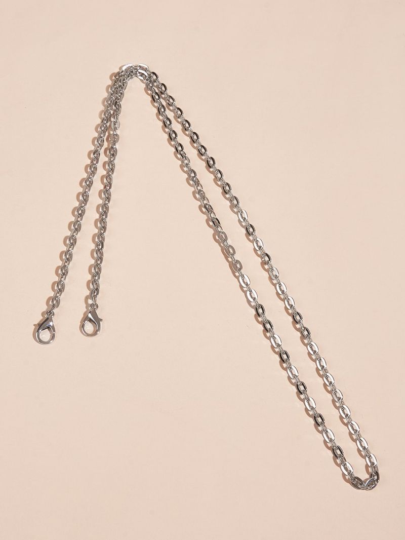 O Shape Aluminum Metal Chain 0.6CM 6MM Straight Gold Designer Purse Bag Strap Handle Replacement Accessories