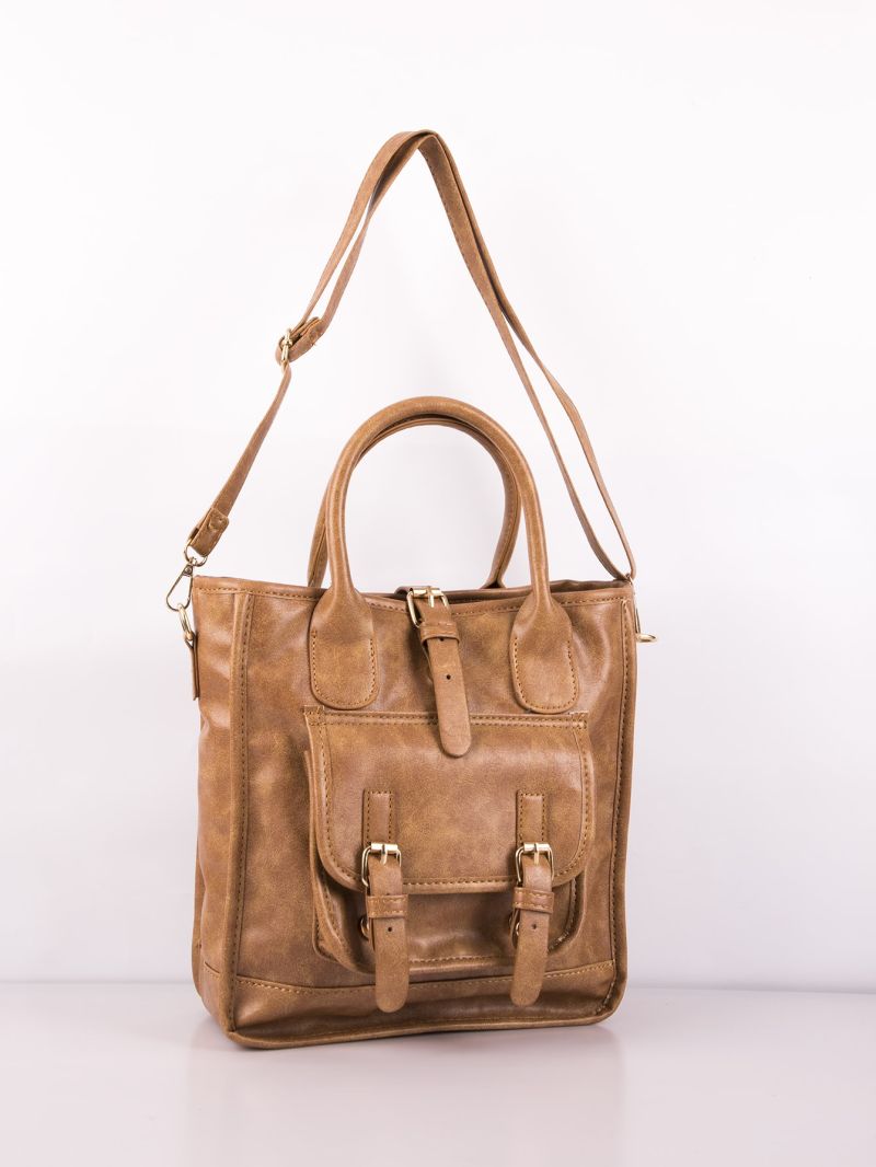 Buckle Decor Square Bag