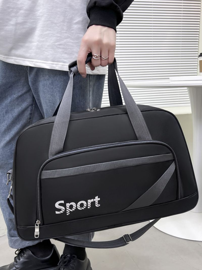 Letter Graphic Duffel Bag