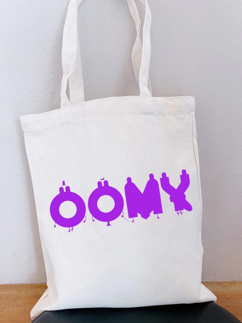 Letter Graphic Shopper Bag