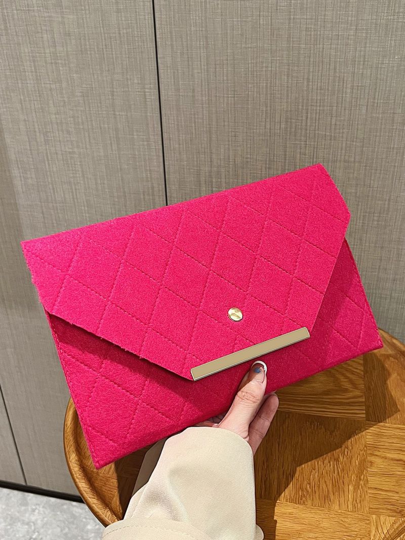 Metal Decor Flap Square Bag