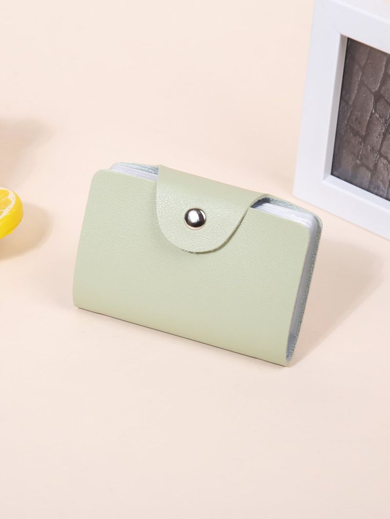 26 Bits Credit Card Holder Business Bank Card Pocket PVC Large Capacity Card Cash Storage Clip