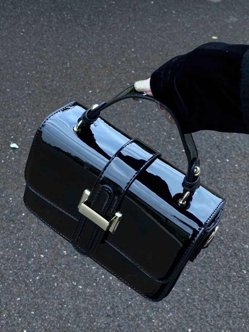 Mini Metal Lock Flap Square Bag, Mothers Day Gift For Mom