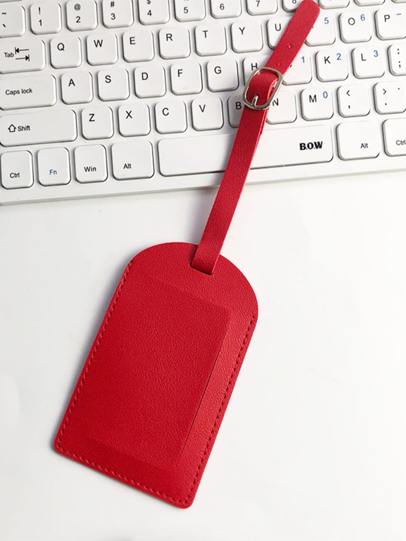 Color Airplane Luggage Tag Boarding Pass Suitcase Tag Women Men Check-in PU Luggage Tag