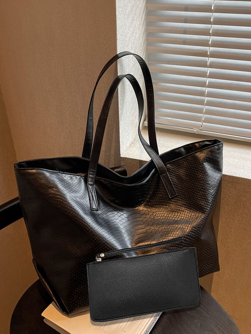 Minimalist Shoulder Tote Bag With Purse, Best Work Bag For Women